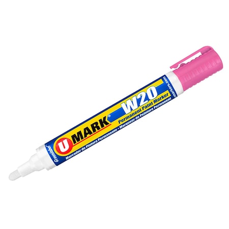 U-Mark Water Based Paint Marker Pink, 12 PK 10861