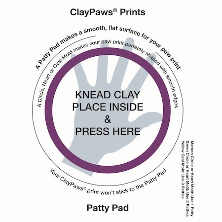 Jorgensen Laboratories ClayPaws Kits & Accessories - Maroon Circle Mold J1500C