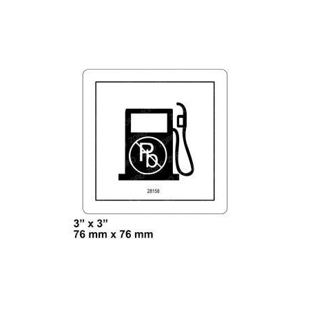 Genie REPLACEMENT DECAL, UNLEADED GAS ONLY 28158