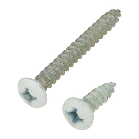 Homecare Products Steel Shelf Bracket Screws, White, 12PK HO3302899