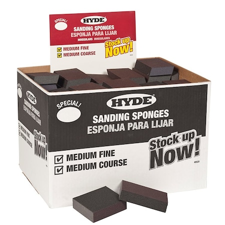 Hyde Hyde 49520 Hyde Irregular Sanding Sponges, 100 Individual Sponges 49515