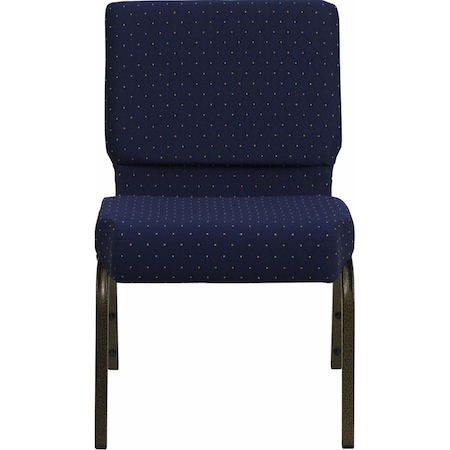 Flash Furniture Hercules Church Chair, Blue Back, 21-1/4 in W 25" L 33" H, Fabric Seat FD-CH0221-4-GV-S0810-GG