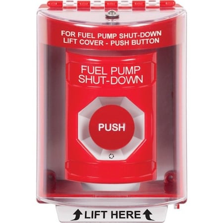 Safety Technology International Fuel Pump Shutdown Push Button, Red SS2071PS-EN