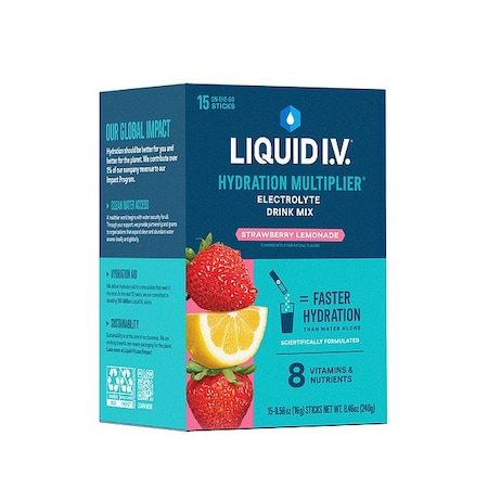 Liquid I.V. Sports Drink Mix, StrawberryLemonade, PK15 LVM-1520