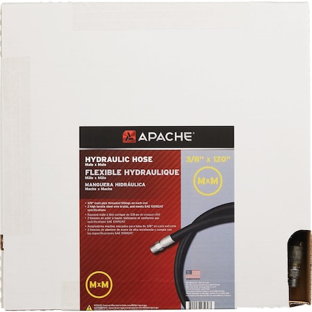 Apache 3/8'' x 120'' Male to Male Hydraulic Hose 98398256