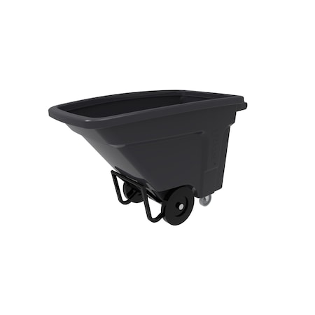 Toter 1/2 Cubic Yard 825 lbs. Capacity Standard Duty Nestable Tilt Truck, Industrial Gray NT105-00IGY