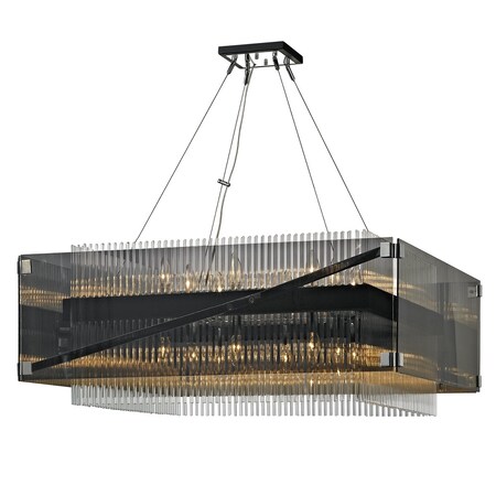 Troy Lighting Apollo 16 Light Chandelier 34.5 In. Bronze/Polished Chrome F5907-BRZ/PC
