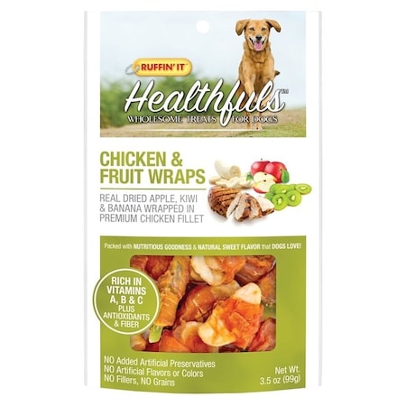 Ruffin'It Treat Chicken W/Fruit 3.5Oz 08302