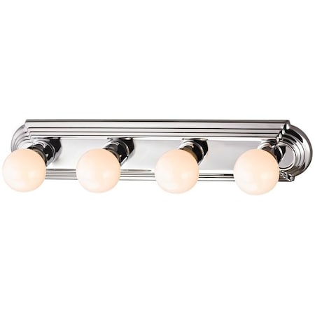 Boston Harbor Boston Harbor 046044-CHROME Vanity Bar Fixture, G Lamp, Polished Chrome 046044-CHROME