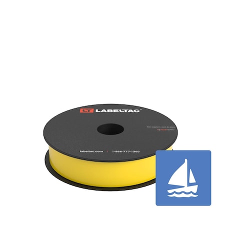 Labeltac Marine Supply 1in x 150ft LT4/Pro X, Yellow LT101MN