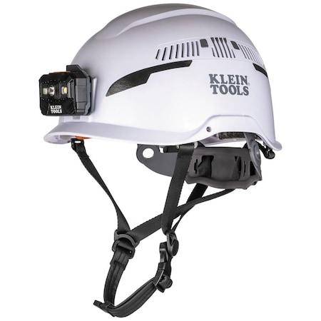 Klein Tools Safety Helmet, Shell: PC/ABS and EPS, Suspension: PC/ABS and HDPE, 6 Point Ratchet Knob with Pivot 60526
