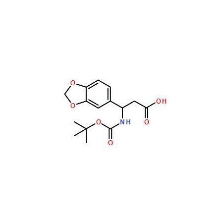 Ak Scientific 3-(1, 3-Benzodioxol-5-yl)-3-[(tert-butoxycarbonyl)-amino]propanoic acid (500mg), CAS 149520-06-9 4614AD-500mg
