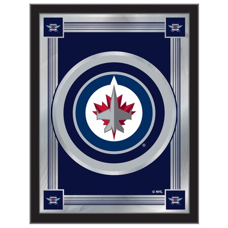 Holland Bar Stool Co Winnipeg Jets 17" x 22" Logo Mirror MLogoWinJet