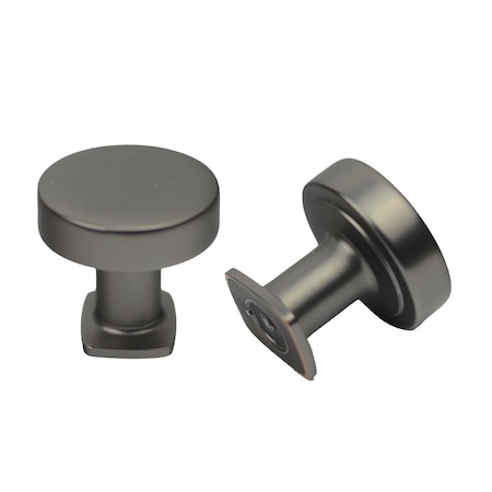 Pride Industrial 1-1/4in Diameter Manhattan Cabinet Knob Dark Pewter Finish K1218DP