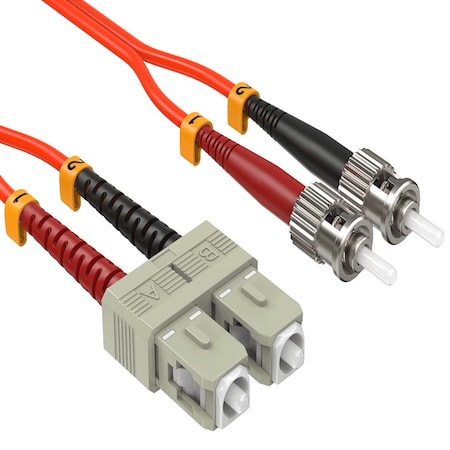 Sanoxy 2m SC/ST Duplex 50/125 Multimode OM2 Fiber Optic Cable SNX-CBL-LDR-FB104-5502