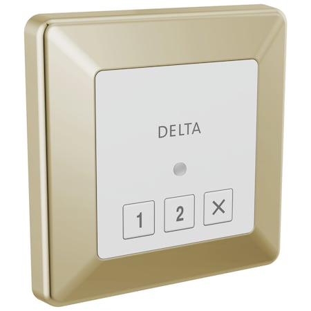 Delta Universal Showering Components Square Exterior Steam Control In Lumicoat Polished Nickel 5CN-220T-PN-PR
