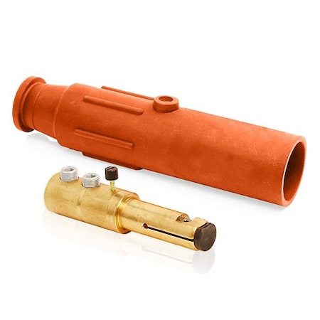 Leviton Single Pole Inline, 600 A, Male, Orange 17D22-SO