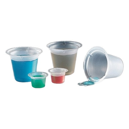 Zoro Select Beaker, Plastic, Colorless, PK1000 3602