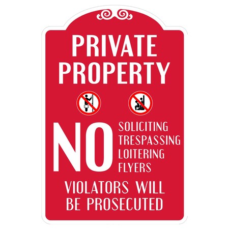 Sign Solutions Usa Security & Access Sign, 24 in Width, Aluminum Sign, Routed DCS06DWT2436CUS00226
