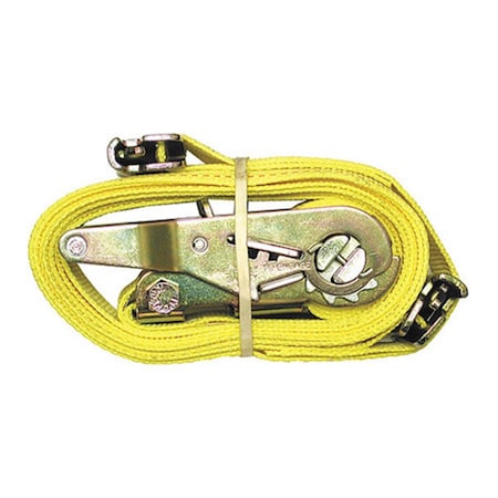 Backseat 2 in. x 20 ft. Tie Down Ratchet Strap with E-Track Fittings BA2143030