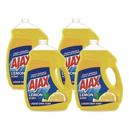 Ajax Dish Detergent, Lemon Scent, 145 oz Bottle, 4PK 61049651