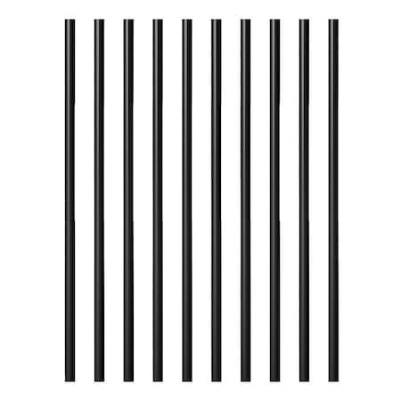 Maine Ornamental Baluster, 3/4 in Dia, 26 in L, Round, Aluminum, Black, Powder-Coated 74698