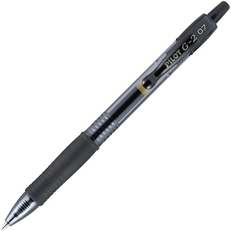 Pilot Of America 31170 UPC G2 Retractable Gel Ink Rolling Ball Pen .7mm Black 31170