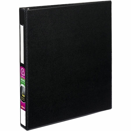 Avery Binder, EZD Ring, Label Holder, 1", Black 08302