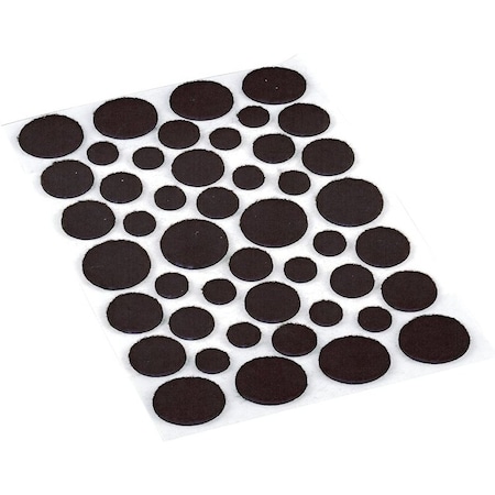 Shepherd Hardware Assorted Brown Felt Pads 46/Pk, 46Pk 9425
