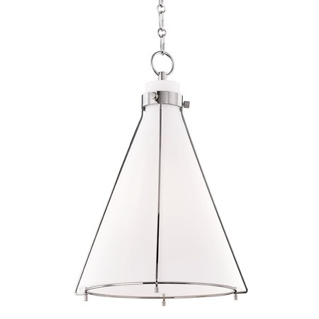 Hudson Valley Lighting Eldridge 1 Light Pendant 22 In. Polished Nickel 7316-PN