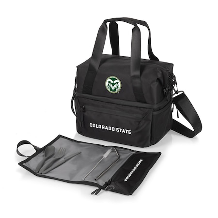 Picnic Time Family Of Brands NCAA Colorado State Rams Tarana Lunch Bag Cooler with Utensils made from Recycled Material 515-01-179-134-0