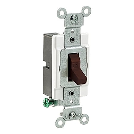 Leviton Toggle Single-Pole 15A Commercial Brown CS115-2