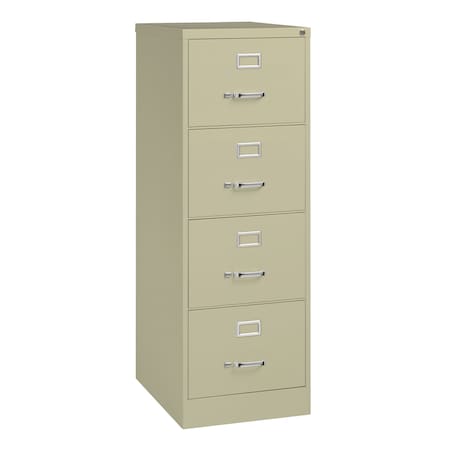 Hirsh 18" W 4 Drawer Vertical File Cabinet, Putty, Legal 17548
