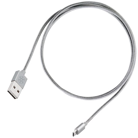 Dynamicfunction Reversible USB-A to Micro-B Cable - Charcoal DY825019
