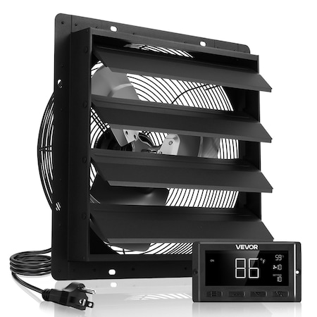 Vevor 16 in Wall-Mounted Shutter Exhaust Fan with Smart Controller HA-400ME
