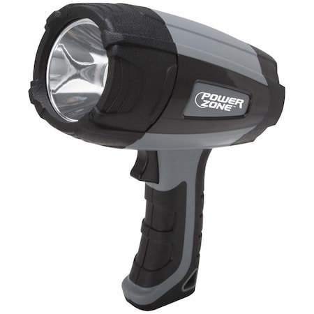 Powerzone Handheld Spot Light, 1.5 For Batteries V, 1-Lamp, 100 Lumens, ABS Fixture, Black & Gray Fixture 18102203