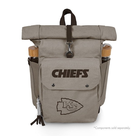 Picnic Time Family Of Brands NFL Kansas City Chiefs - Carmel Roll Top Picnic Backpack Cooler 529-00-105-164-2