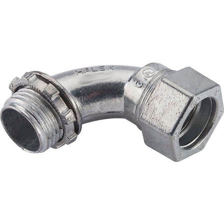 Halex 1/2'' EMT 90 Deg. Large Radius Compression Elbow 90281