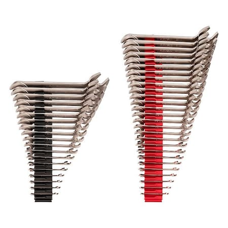 Tekton Angle Head Open End Wrench Set, 46 Piece (1/41-1/4 Inch, 632 mm) - WAE93503