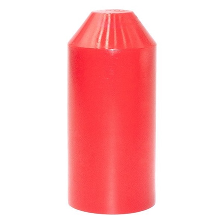 Electriduct Heat Shrink End Caps, 3:1 I.D. Shrink Ratio, 1.56 in I.D. Before Shrinking, Red, 3.35 in HSEC-150-UV-RD-25PK