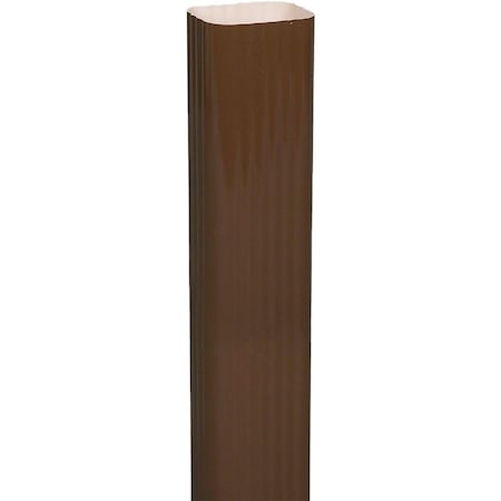 Spectra Metals 3'' x 4'' x 15'' K-Style Brown Aluminum Downspout Extension 4EXTRTB