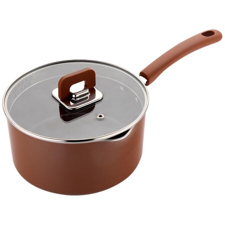Nutrichef 3.1Qt Saucepan With Lid NCWSTKBRSAU31