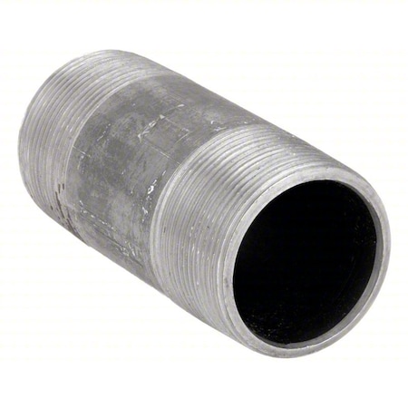 Zoro Select 2-1/2" x 6" Black Pipe Nipple Sch 80 41010
