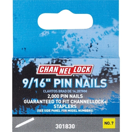 Channellock 9/16'' 23-Gauge No. 7 Pin Nail, 2000PK 301830