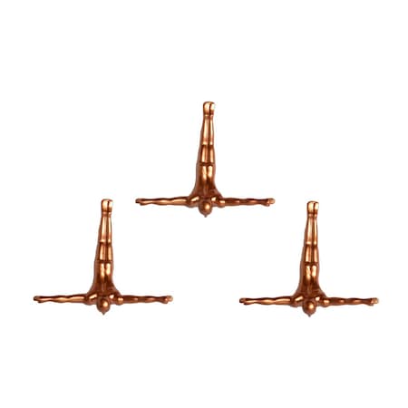 Set of Three Bronze Resin Diving Man Hanging Dimensional Sculpture, 3PK