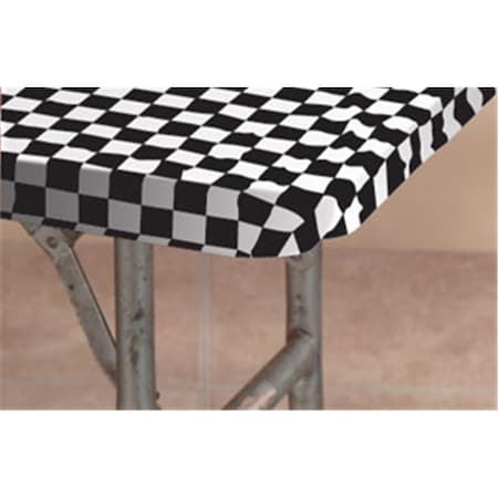 Gloriousgifts 30 Inch X 96 Inch Packaged Kwik-Cover- Black- White Check, 25PK GL2606644