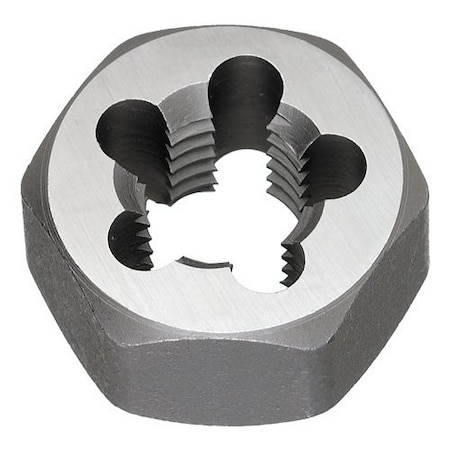 Viking 1-1/8in-7 Carbon Steel Hex Rethreading Die, 2PK 58347