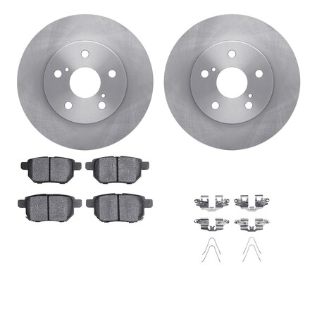 Dynamic Friction Co DFC Brake Rotor with 5000 Brake Pads and Hardware Kit 6512-76494