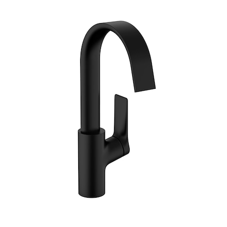 Hansgrohe Vivenis Single-hole Faucet 210 with Swivel Spout and Pop-Up Drain, 1.2 GPM in Matte Black 75030671