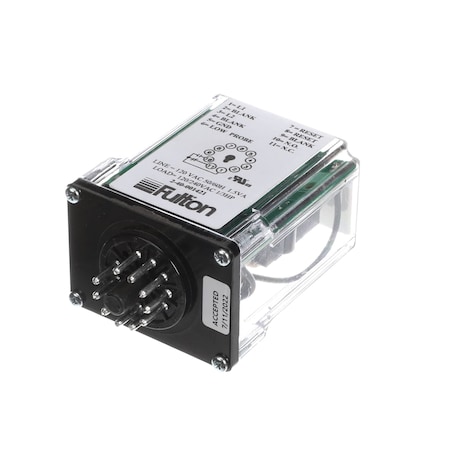 Fulton Relay, 4-Pin, 120/240VAC, 50/60Hz, 1.5VA, 1/3 HP,  2-40-001421